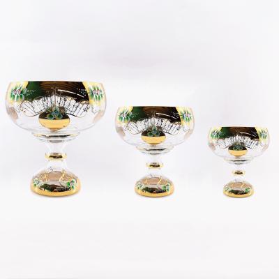 China Elegantes tazones de vidrio para frutas en venta