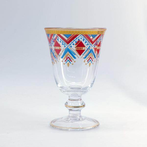 Quality Decorated Arabic Style Tea Sets Glass Material 130MM Height for sale