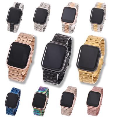China Vacuum Plating Replacement Stainless Steel Strap Strap For Apple Watch Steel Band Series 6/5/4/3/2/1/SE For Apple Watch Metal Strap Band Apple for sale