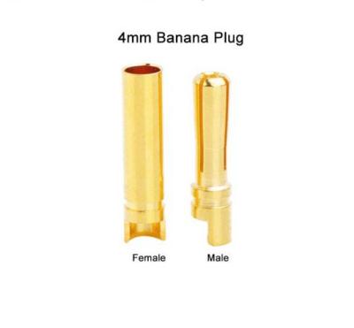 China Nontoxic ESC Banana Plug Connectors 4mm Female Male For RC Battery for sale