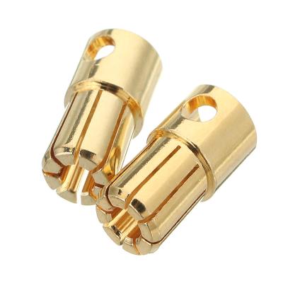 China Practical ESC Gold Bullet Connector , Copper Banana Clip Connectors for sale