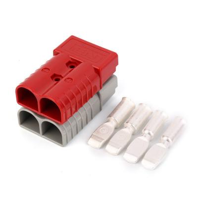 China 350A 600V Forklift Battery Plug , Winch Trailer Forklift Battery Cable Connectors for sale