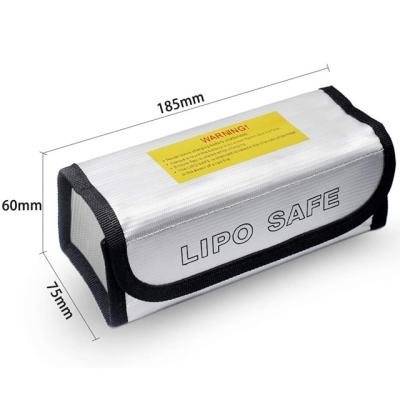 China Portable Silver Lipo Storage Bag , Explosion Proof Lipo Bag For Batteries for sale