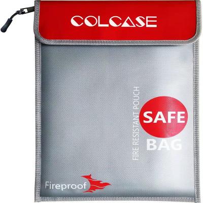 China Multifunctional Lipo Guard Bag , Silver Fireproof Envelopes For Documents for sale