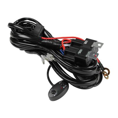 China 3m LED Light Bar Automobile Wire Harness 12V 300W For Switch Relay Kit for sale