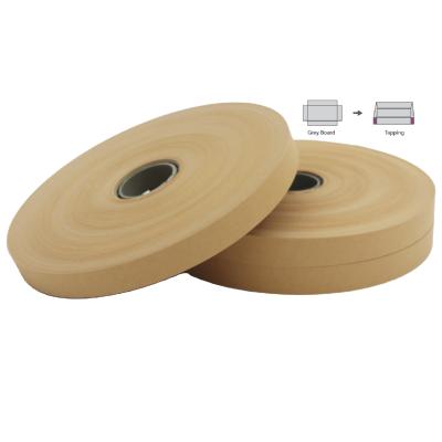 China Brown Kraft Paper Rigid Box Corner Pasting Tape / Paper Corner Sealing Tape for sale