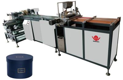 China Round Box Wrapping Semi Automatic Rigid Box Making Machine for sale