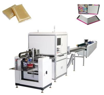 China Full Automatic Hard Case Making Machine / Automatic Positioning Gluing Machine for sale