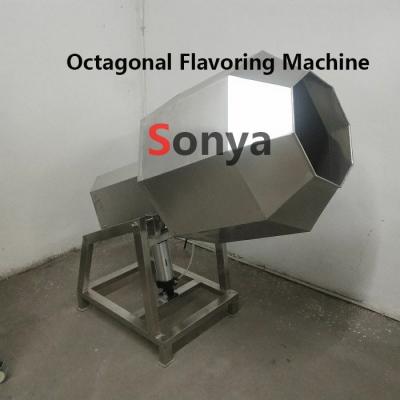 China Stainless Steel French Fries Seasoning Machine/Octagonal Banana Chips Flavoring Machine for sale