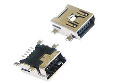 China igual da fileira do passo de 0.8mm do único mini USB conector 5 Pólo de Molex para a copiadora um tipo à venda