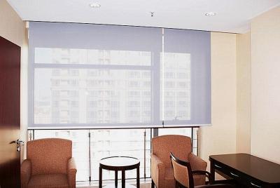 China Zebra Polyester Sun Protection Roller Blinds UV Proof Fire Retardent for sale