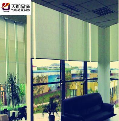China custom metallic translucent chain fabric roll up blinds mechanism fabric roll shads roll up and down fabric curtain manufacturer for sale