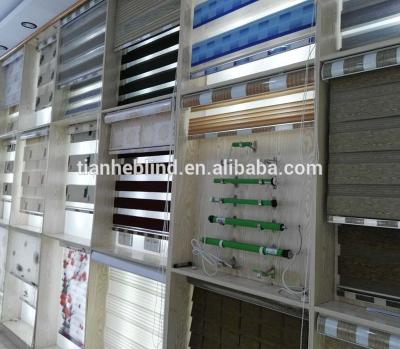 China Tianhe Factory Wholesale Zebra Blinds Fabric/ Rain bow Colored Window Blinds for sale
