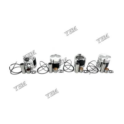 China 4PCS For Perkins 404C-22/404C-22T Piston With Rings Engine Spare Parts for sale