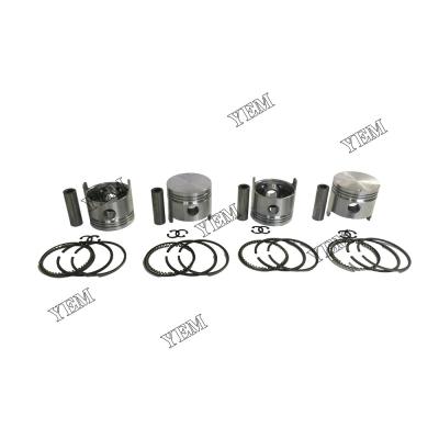 China 4PCS Piston With Rings For Fits Toyota 4P Excavator Diesel Engine for sale