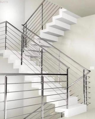 China Hot Sale 316 Stainless Steel Material Hotel Modern Design Features Wire Balcony Staircase And Railing for sale