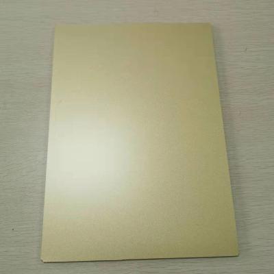 China Curtain Wall 3mm Aluminum Composite Panel Golden Shining Color Coating Durable for sale