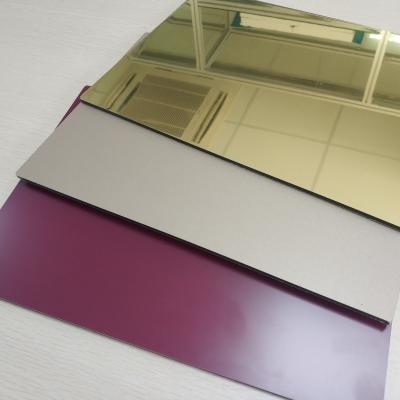 China High Reflective Rate Aluminum Mirror Sheet Glass Processing Anodized Stable for sale