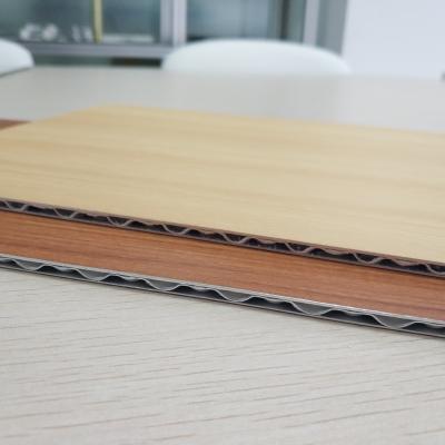 China Non Combustible Aluminium Core Panel A2 Wood Wooden Stone Grain Look Durable for sale
