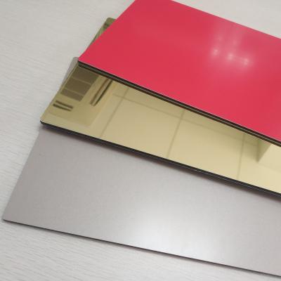 China 4mm Mirror Aluminum Curtain Wall Material Aluminum Composite Panel zu verkaufen