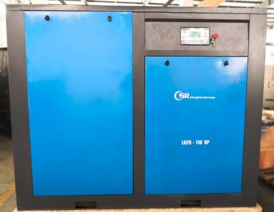 China Rotary Air VSD Screw Compressor 150Hp With 110KW Frequency Inverter for sale