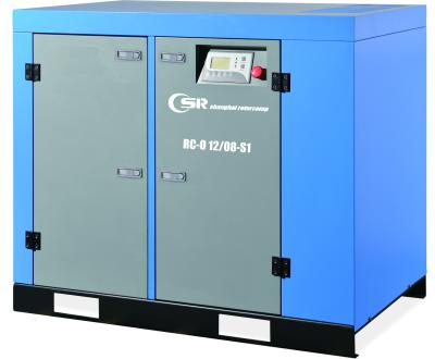 China Oil Free Type Rotary Screw Type Air Compressor Two Stage Large Power Range for sale