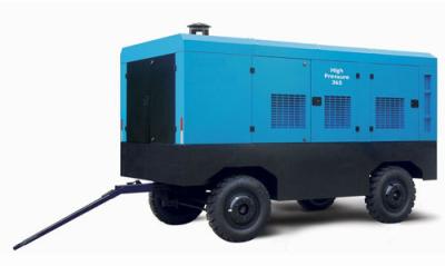 China Diesel portátil - móbil posto do compressor de ar para a construção de estradas do equipamento de perfuração à venda