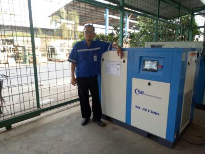 China Inteiramente tipo conduzido direto operação lisa do parafuso do compressor de ar do selo à venda