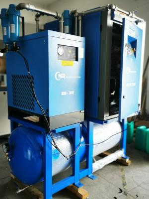 China Double Stage Horizontal Air Compressor / OEM Oil Free Air Compressor  for sale