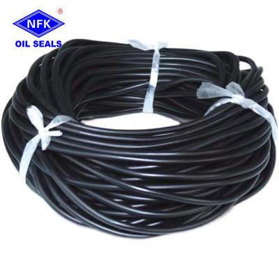 China Round Elastic O Ring Strip 1.5mm~10mm Pressure Resistance Oil And Waterproof Solid Rubber Cord for sale