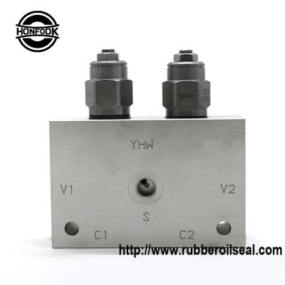China Crane Slewing Control Valve Group Rotary Combination YHW Two - Way Balancing Valve Block for sale