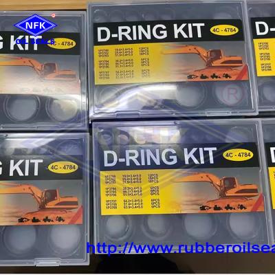 China 4C-4784 4C4784 Original D-Ring Kit Nitrile N90 NBR Seal O Ring Kit For Caterpillar CAT Excavator for sale