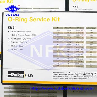 China O-Ring Box Kit 4 Kit 5 Kit 6 Kit 7 American Parker (original) Conjunto de venta al por mayor de O-Ring Box de caucho nitrilo pequeño en venta