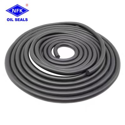 China Round Elastic Solid Nitrile Rubber O Ring Strip Black Pressure Resistance 2mm 3mm 4mm 6mm 8mm 10mm for sale