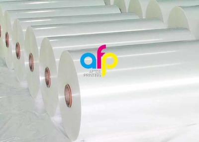 China 11micron- 350micron Polyester PET Thermal Glossy Laminating Film Plastic Roll for sale