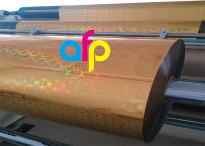 China PET Material Holographic Film Thickness 12 Mic - 26 Mic Over 150 Patterns Optional for sale