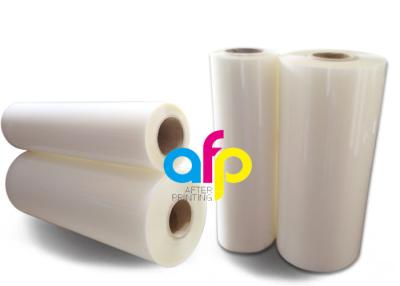 China Transparent PET Based BOPP Thermal Film , Scuff Resistant Polyester Laminating Film for sale