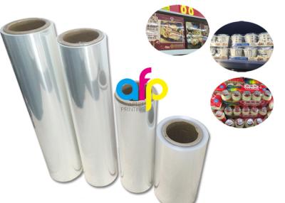 Chine Feuille de plastique de rétrécissement de la chaleur d'emballage de paquet de Yokurt, poly film de rétrécissement mou à vendre