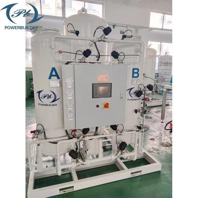 China 90Nm3/H Gerador de oxigénio PSA 93% de pureza com fluxo contínuo Para uso hospitalar à venda