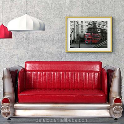 China Booth Seating Defaico Leather Car Couch Set For Restaurant for sale