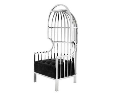 China Luxury Indoor Modern Chairs Gold / Sliver Color Birdcage Chair for sale