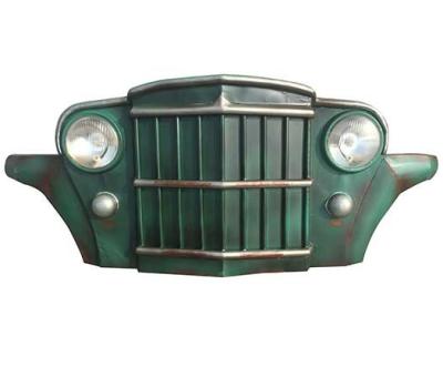 China PE Foam Upcycle Vintage Car Front Lighted Wall Decor 127*47*23 for sale