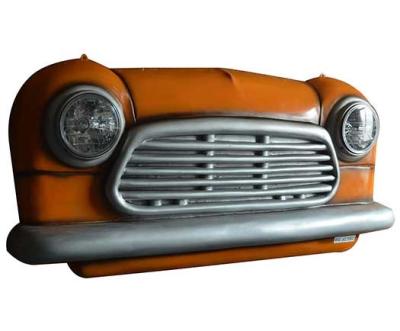 China PE Resin Upcycle Antique Vintage Car Lighted Wall Decor Industrial Style for sale