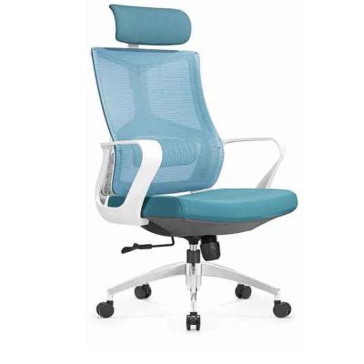 China Ergonomic Desk Chair Mesh Computer Chair with Lumbar Support Adjustable Headrest Task Chair for sale