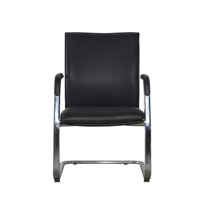 China Executive Office Guest Chairs No Wheels Chrome SS ODM BIFMA for sale