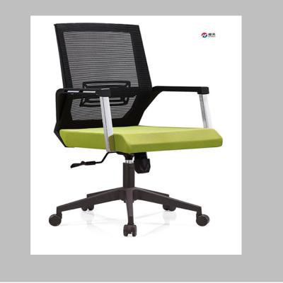 China Ergonomic medium back mesh  chair with fixed armrest，with Lumbar Support for sale
