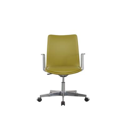 China 360 Deg Green Premium Leather Executive Office Chair For Workshop ODM for sale