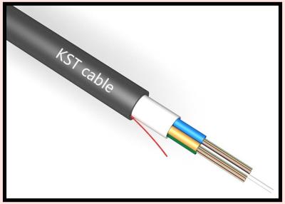 China Long Distance Yellow Loose Tube Fiber Optic Cable 2- 48 Core Fiber Count for sale