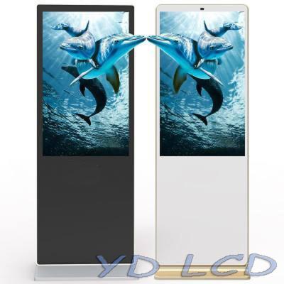 China 65-Inch LCD Touch Display Floor Standing Advertising Player Digital Signage with Right Angle for Hotel for sale