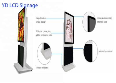 China Remote Control Wifi Android 43 Inch Indoor Floor Standing Advertising Lcd Touch Screen Digital Signage Totem Kiosk for sale